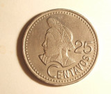 GUATEMALA 25 CENTAVOS 1986