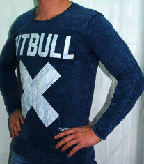 Bluza/tricou cu maneca lunga PitBull din bumbac- livrare gratuita - foto