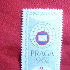 Serie Expozitie Filatelica Internationala Praga'62 Cehoslovacia , 1 val.