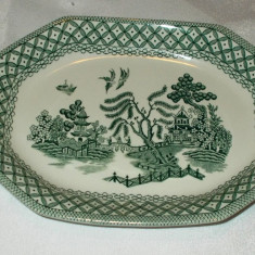 Platou - portelan Englezesc - Royal Staffordshire - Willow - 1940 - 22 cm