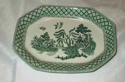 Platou - portelan Englezesc - Royal Staffordshire - Willow - 1940 - 22 cm foto