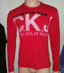 Bluza/tricou cu maneca lunga Calvin Klein ck din bumbac- livrare gratuita - foto