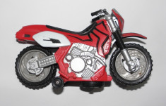 Jucarie motocicleta Spiderman,vintage pe baterie,17 cm foto