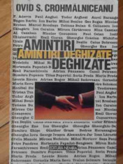 Amintiri Deghizate - Ovid S. Crohmalniceanu ,529792 foto