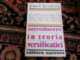 Introducere in teoria versificatiei - J. Hrabak