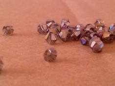 Margele, cristal bicone Swarovski, sampanie, 4mm - accesorii bijuterii, handmade foto