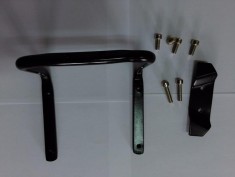 Suport bidon - 2 bidoane apa, eloxat, tija sa bicicleta, cursiera, MTB foto