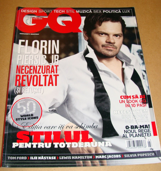 Revista GQ Romania ( Gentlemen&#039;s Quarterly) - Martie 2009