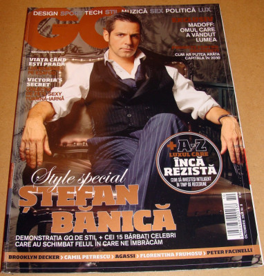 Revista GQ Romania ( Gentlemen&amp;#039;s Quarterly) - Octombrie 2009 Nr. 8 foto