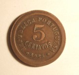 PORTUGALIA 5 CENTAVOS 1924 FRUMOS