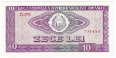 3) Bancnota 10 Lei 1966 a.UNC foto