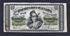 Canada 25 Cents 1870 foto