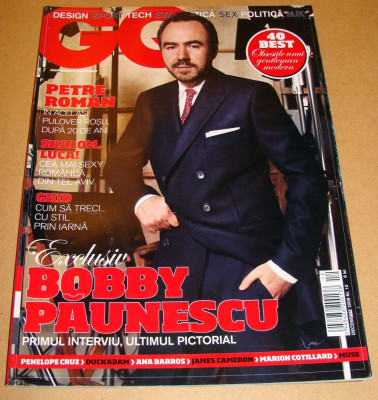 Revista GQ Romania ( Gentlemen&amp;#039;s Quarterly) - Ianuarie 2009 Nr. 10 foto