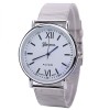 Ceas Unisex Geneva Simply Argintiu, Stil Clasic, Quartz, 38mm, Curea Aliaj, Cadou Cutie