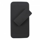 Husa armura toc prindere pantaloni negru plastic dur Iphone 6 4,7&quot; + folie, iPhone 6/6S, Apple