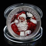 !!! MONEDA CRACIUN 2015 ARGINTIE - UNC // 40 mm // IN CAPSULA
