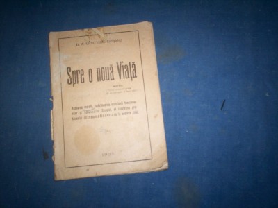 SPRE O NOUA VIATA D A GHEORGHIU CIRISIANU 1925 foto