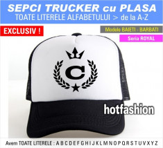 Sapca TRUCKER cu plasa Litera &amp;quot;C&amp;quot; - Nume Baieti Catalin Claudiu Cosmin Cristi... foto