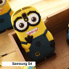 Husa silicon Cartoon MINION Samsung Galaxy S4 i9500 i9505 + folie ecran, Galben