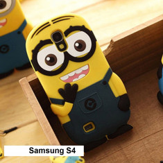 Husa silicon Cartoon MINION Samsung Galaxy S4 i9500 i9505 + folie ecran