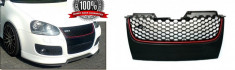 Grila fagure VW GOLF 5 GTI fara emblema - negru / rosu foto