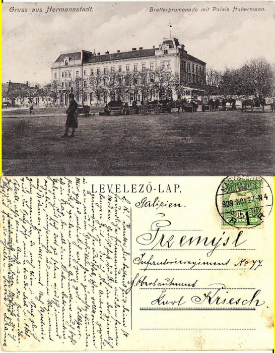 Sibiu, Hermannstadt - Palatul Habermann - Rara
