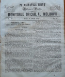 Principatele Unite , Monitorul oficial al Moldovii , Iasi , nr. 45 , 1859