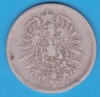 (7) MONEDA DIN ARGINT GERMANIA - 1 MARK 1874, LIT. F, NECURATATA, Europa