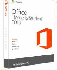 MICROSOFT OFFICE HOME AND STUDENT 2016 (ORIGINAL) PENTRU 1 COMPUTER, FACTURA foto