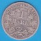 (2) MONEDA DIN ARGINT GERMANIA - 1 MARK 1875, LIT. C, PURITATE 900, NECURATATA