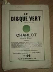 Le Disque Vert, Charlot, Charlie Chaplin, Paris, 1924 foto