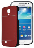 Husa MOTOMO rosu red aluminiu + plastic Samsung Galaxy S4 + folie ecran, Metal / Aluminiu