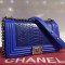 Geanta Chanel Le Boy Chevron Medium Size * Piele Ecologica First Class premium *