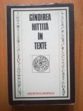 w1 Gandirea hitita in texte
