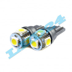 Bec Led W5W T10 5 SMD 5050 foto