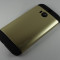 Husa HTC One M8 Spigen Slim Armor GOLD !!! Folie din Sticla CADOU