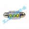 Bec led C5W Festoon Sofit cu 3 SMD CREE Can-bus