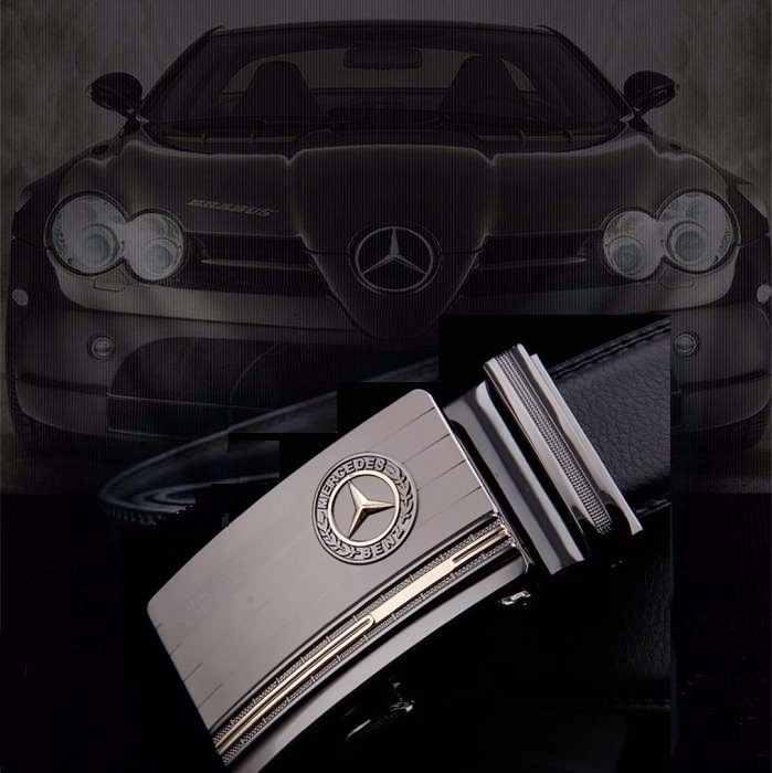 NOU! Curea Mercedes Benz Piele Naturala, 125cm, Negru | Okazii.ro