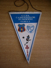 MCFA - FANION - STEAUA BUCURESTI - MTK BUDAPESTA - CCE - 16 SEPTEMBRIE 1987 foto