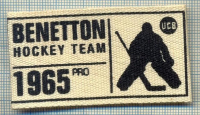 366 -EMBLEMA- BENETTON HOCKEY TEAM - ECHIPAMENT SPORTIV -starea care se vede foto