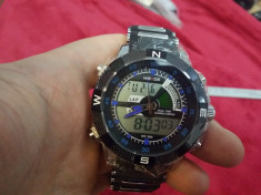 Ceas - WEIDE SPORT - Barbatesc, Curea Silicon. Quartz, Electronic, NOU foto