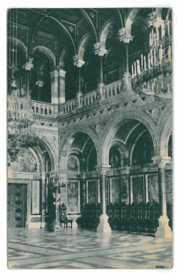 2263 - CERNAUTI, Bucovina, Marble Hall - old postcard - used - 1923 foto