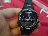 Ceas Barbatesc OHSEN Sport, Dual Time, Quartz, Analog Digital, Curea Silicon