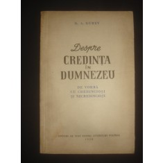 G. A. Gurev - Despre credinta in Dumnezeu