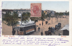 BRAILA , PIATA REGALA , TAMVAI , TRASURI , CLASICA , TCV , CIRCULATA OCT. 1902 foto