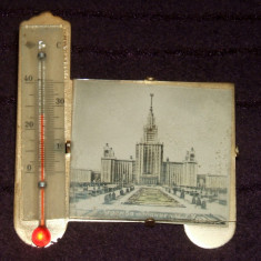 Termometru de camera functional pentru birou, produs vintage URSS anii 60
