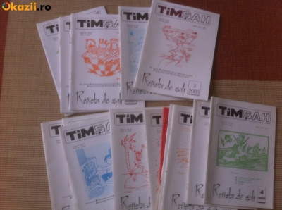tim sah revista Timisoara lot colectie 16 reviste sah numere diferite sahisti foto