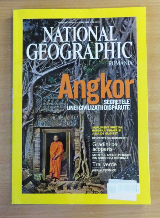 National Geographic Romania #Iulie 2009 - Angkor, Gradini pe acoperis