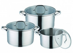 SET VASE PENTRU GATIT DIN INOX - 6 PIESE DK-3308 foto