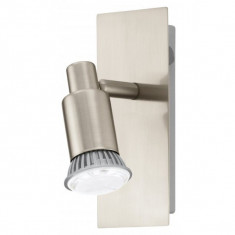 Aplica spot LED Eglo Eridan 90822 1x 3W GU10 orientabila, cu intrerupator, cu 1 bec LED economic 3W foto